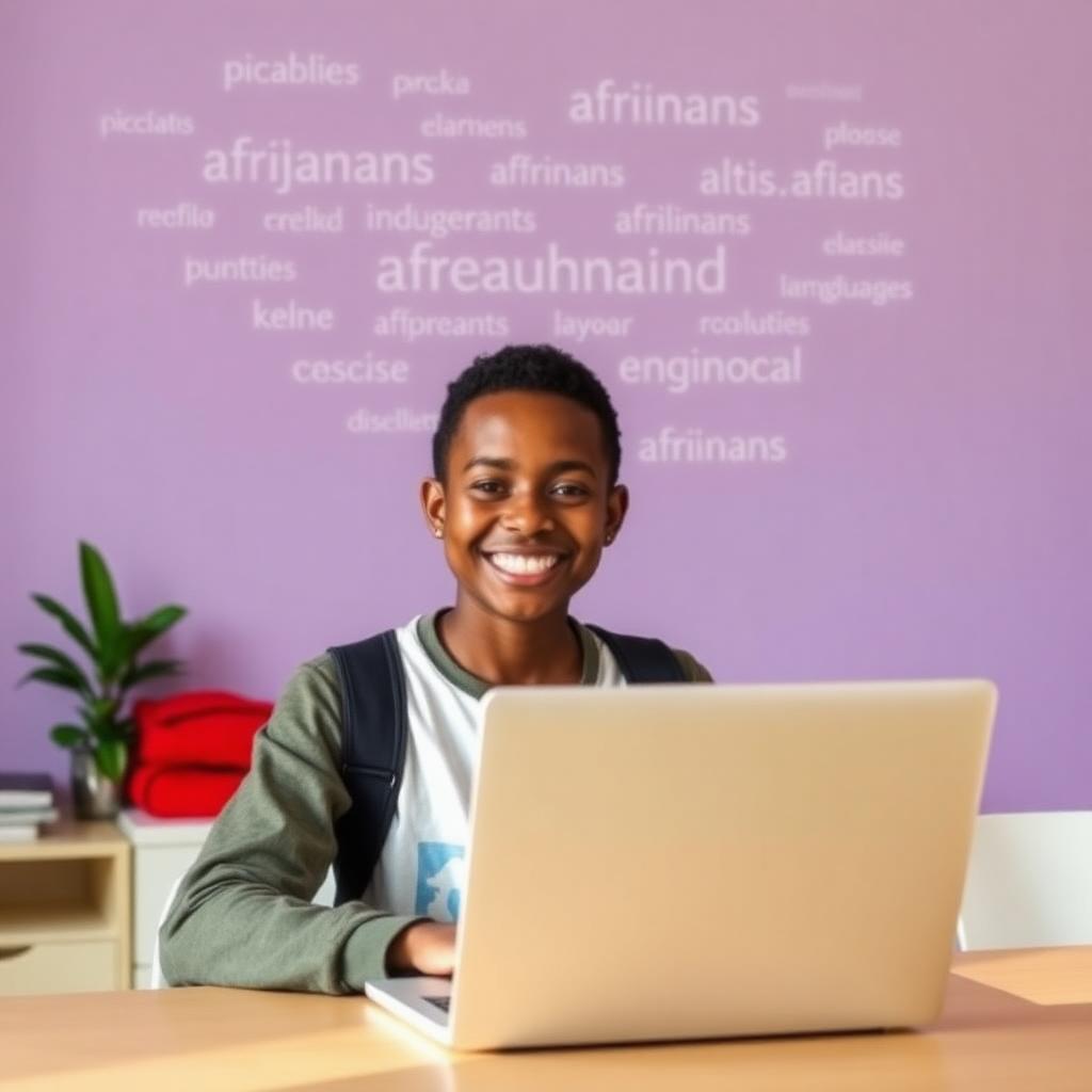 Online afrikaans tutor working 1-on-1 with a South African learner